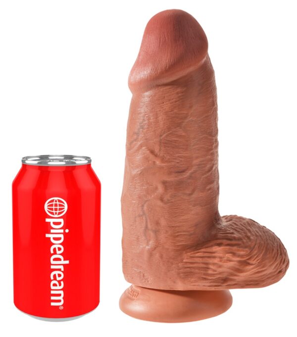 Dildo realist cu ventuză Chubby 22,9 cm - imagine 2