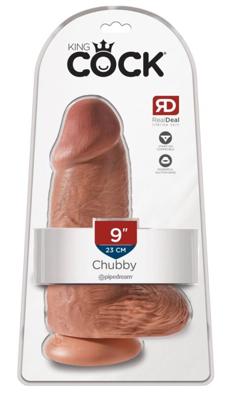 Dildo realist cu ventuză Chubby 22,9 cm