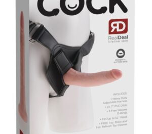 KC 7 Inch Curea-On Dildo Realist cu Ham Reglabil și 3 Inele
