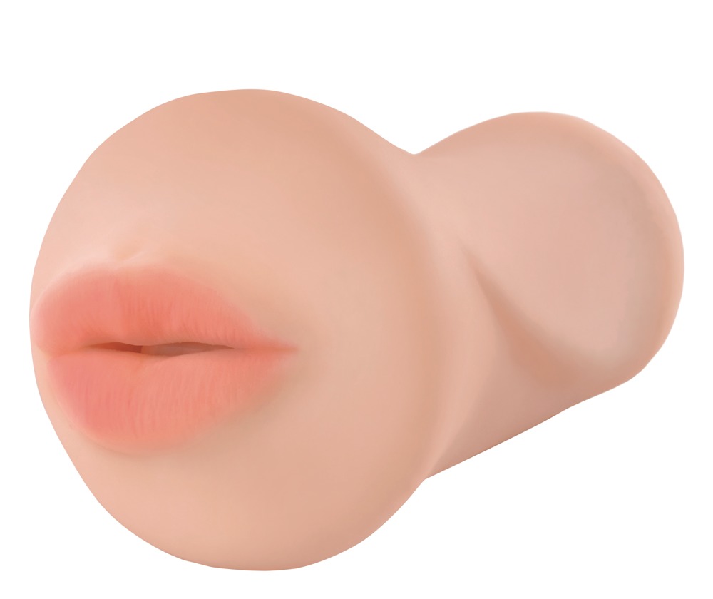 PET FMS To Go Deep Throat Masturbator Compact cu Textură și Canal Flexibil - imagine 3
