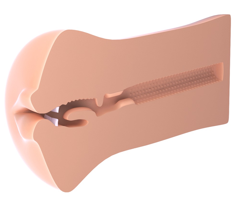 PET FMS To Go Deep Throat Masturbator Compact cu Textură și Canal Flexibil - imagine 5