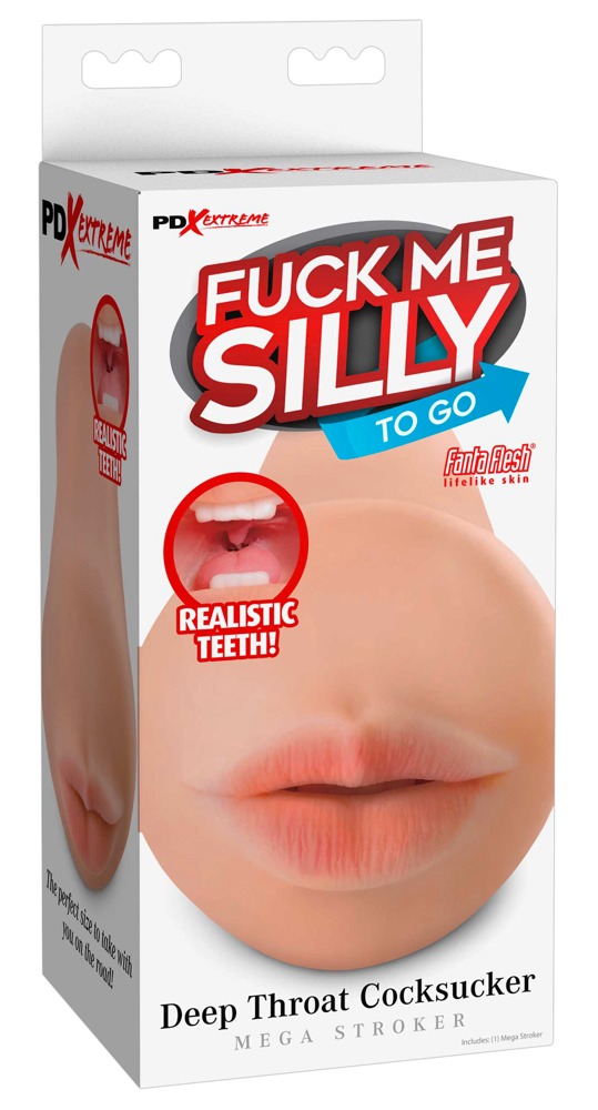PET FMS To Go Deep Throat Masturbator Compact cu Textură și Canal Flexibil