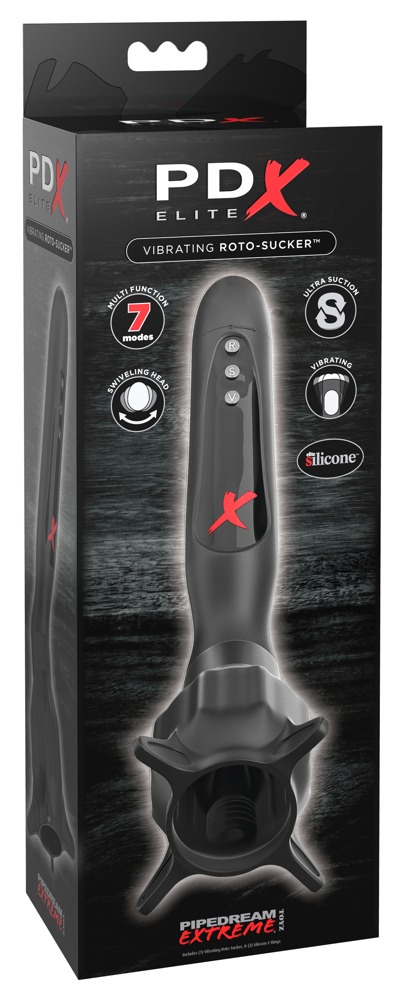 PEE Vibrant Roto-Sucker Stimulator pentru Gland cu Aspirație și 7 Moduri