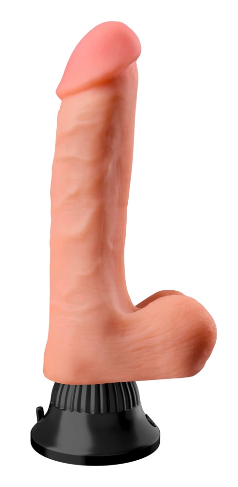 Real Feel Deluxe No. 1 Light Vibrator Realist cu Ventuză și Vibrații - imagine 2
