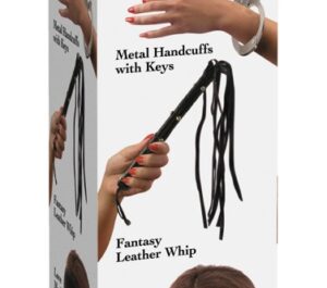 Fetish Fantasy Series Lover's Fantasy Kit Set Bondage cu Cătușe, Mască și Flogger