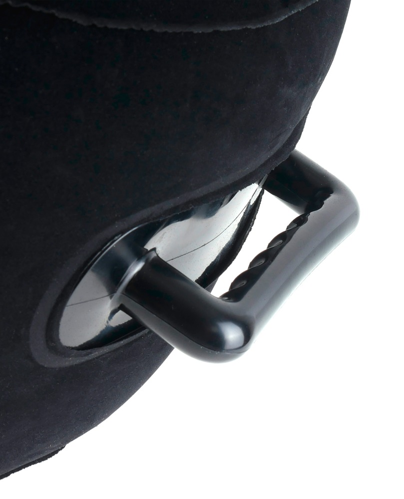 Fetish Fantasy Series Hot Seat Negru Pernă erotică gonflabilă cu vibrator și mânere - imagine 4