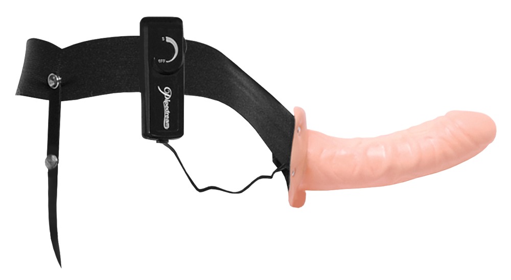 FFSFHOH Vibrant Curea-On Dildo Strap-On cu Vibrații și Ham Elastic - imagine 4