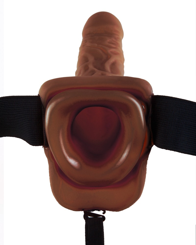 Fetish Fantasy 9 Inch Dildo Strap-On Gol la Interior cu Ham Elastic - imagine 12