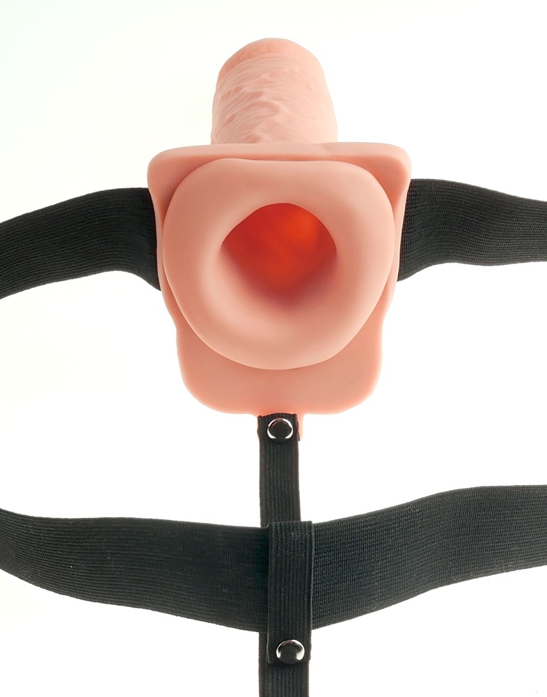 FFS 7 Strap-On Hollow Light Vibrator cu Ham Reglabil și 10 Moduri - imagine 4