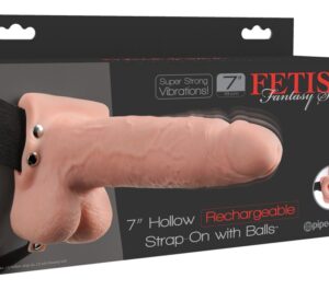 FFS 7 Strap-On Hollow Light Vibrator cu Ham Reglabil și 10 Moduri