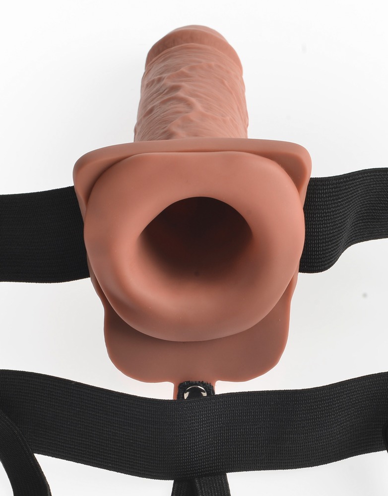 FFS 7 Strap-On Hollow Dark Remote Vibrator cu Ham Reglabil și 10 Moduri - imagine 4