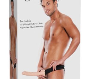 FFS 10 Curea-On Dildo Gol la Interior cu Ham Reglabil