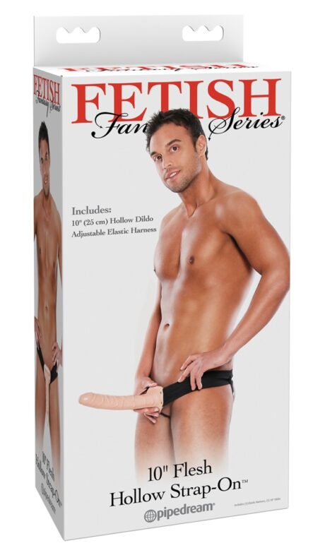 FFS 10 Curea-On Dildo Gol la Interior cu Ham Reglabil