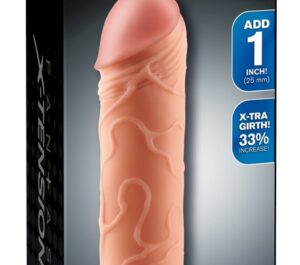FXTP 1 Inch Extension cu Ball Light Manșon pentru Penis cu Inel pentru Testicule
