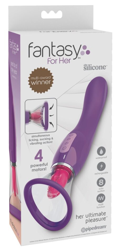 FFH Her Ultimate Pleasure Mov – Vibrator 3 în 1 cu Aspirație și Stimulare Clitoridiană