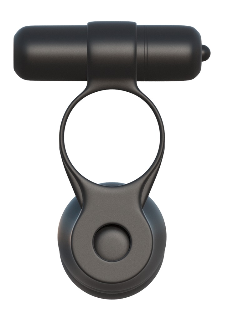 FCR Posable Partner Dublu Pen Inel pentru Penis cu Dildo și Vibrații - imagine 6