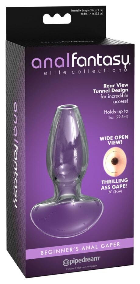 AFE Beginner's Anal Gaper – Dop Anal din Sticlă Borosilicată