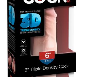 King Cock Plus 6 Triple Density Dildo Realist cu Ventuză, 18,4 cm