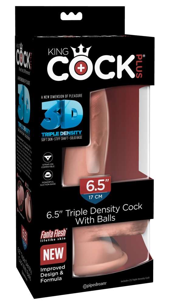 KCP 6.5 TDC cu Balls Dildo Realist cu Ventuză 20,3 cm