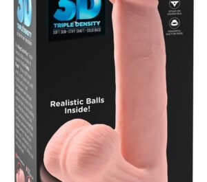 King Cock Plus Triple Density 8 Dildo realist cu testicule mobile ventuză și compatibilitate strap-on