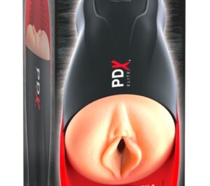 PDX Elite Fuck-O-Matic Masturbator cu Sucțiune Vibrații și Stimulator