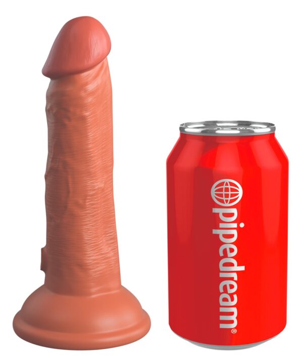 Dildo realist din silicon Dual Density cu ventuză 17,8 cm - imagine 7