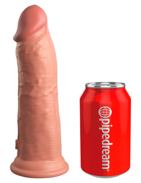 Dildo realist din silicon Dual Density cu ventuză 22 cm - imagine 2