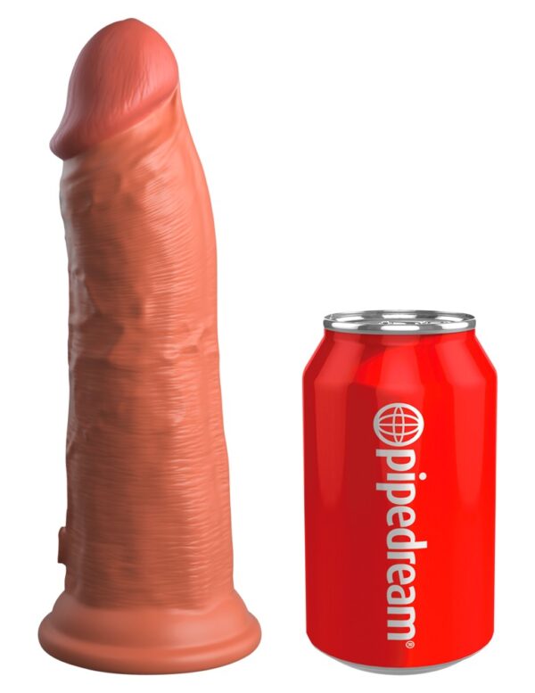 Dildo realist din silicon Dual Density cu ventuză 22 cm - imagine 7