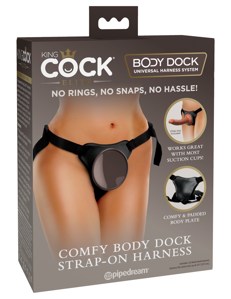 KCE Comfy Body Dock Strap-On Harness Ham cu Placă Căptușită