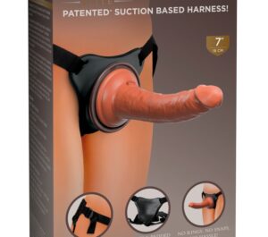 KCE Comfy Silicone Body Dock Kit Ham Strap-On cu Dildo 21 cm