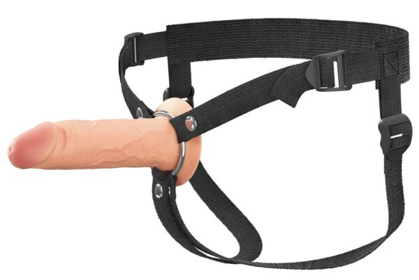 Strap-on gol din silicon cu ham reglabil 16,5 cm - imagine 2