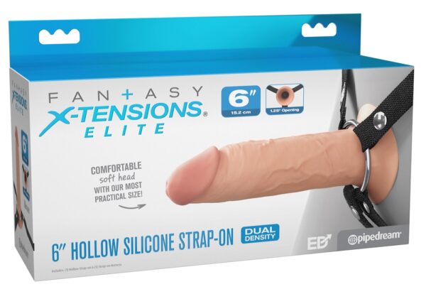 Strap-on gol din silicon cu ham reglabil 16,5 cm