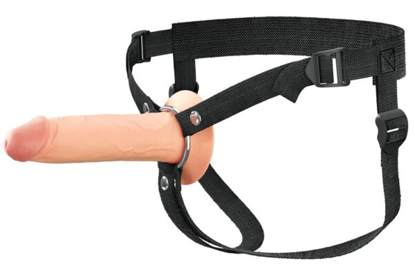 Strap-on gol din silicon cu ham reglabil 16,5 cm - imagine 9