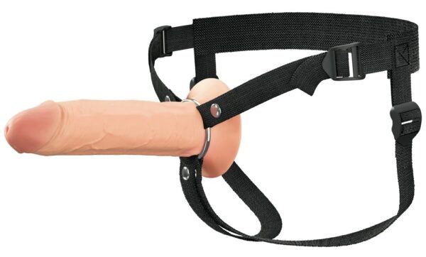 Strap-on gol din silicon cu ham reglabil 16,5 cm - imagine 17