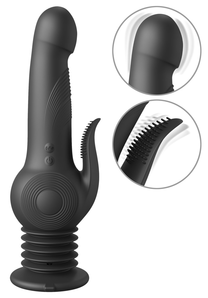 FFS Pogo Thruster Negru Vibrator cu Mișcare Pogo Rotații și Vibrații - imagine 2