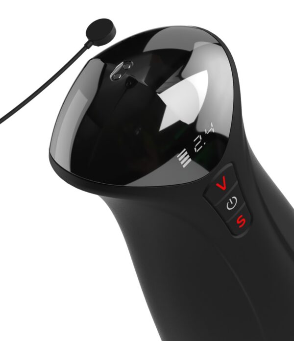 Masturbator automat XL cu vacuum, vibrații și stimulator pentru testicule - imagine 5