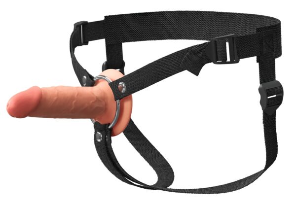 Strap-on gol din silicon cu ham reglabil 16,5 cm - imagine 25