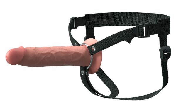 Strap-on gol din silicon cu ham reglabil 16,5 cm - imagine 30