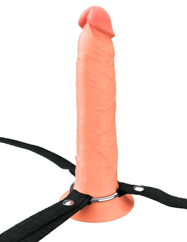 Strap-on gol din silicon cu ham reglabil 16,5 cm - imagine 31