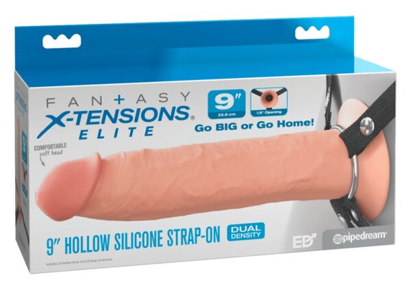 Strap-on gol din silicon cu ham reglabil 16,5 cm - imagine 29