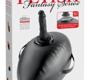 Fetish Fantasy Series Body Dock Love Ball Pernă Gonflabilă cu Dildo, 41,9 cm