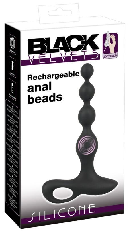 Bile Anale Vibrante Black Velvets – 10 Moduri de Vibrație