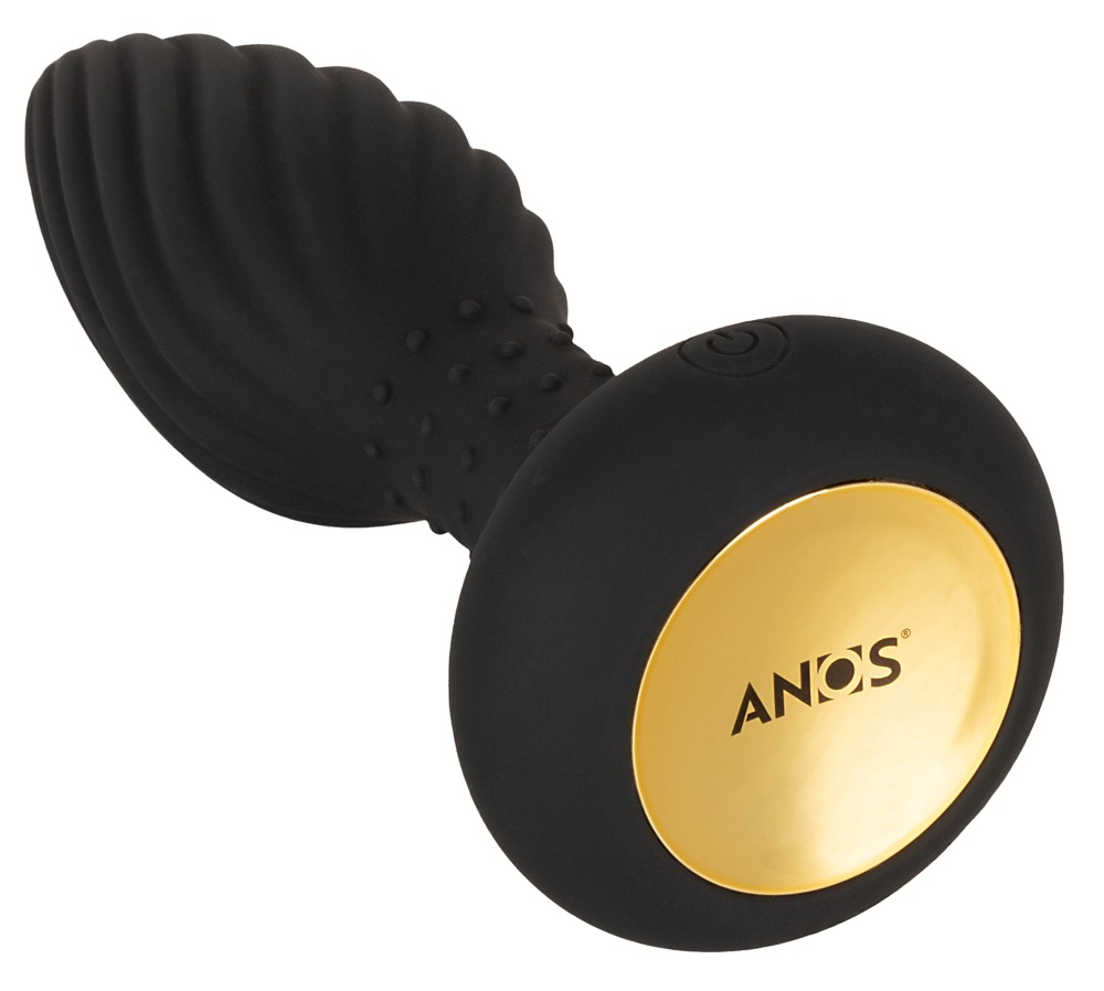 ANOS Rotating Beads Dop Anal Texturat cu Rotație Vibrații și Telecomandă - imagine 3