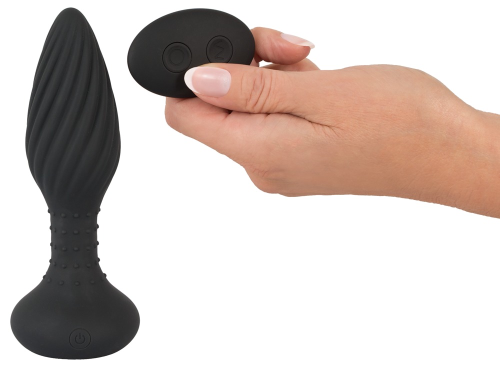 ANOS Rotating Beads Dop Anal Texturat cu Rotație Vibrații și Telecomandă - imagine 5