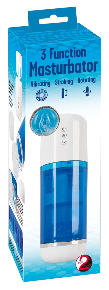 You2Toys 3 Function Masturbator cu Rotație Vibrații și Thrusting Reîncărcabil