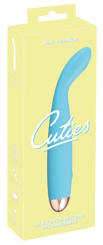 Cuties Mini-Vibrator Albastru 2.G – Vibrator Reîncărcabil din Silicon
