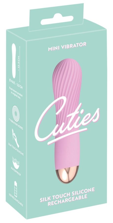 Cuties Mini-Vibrator Rose 2.G – Vibrator Reîncărcabil din Silicon
