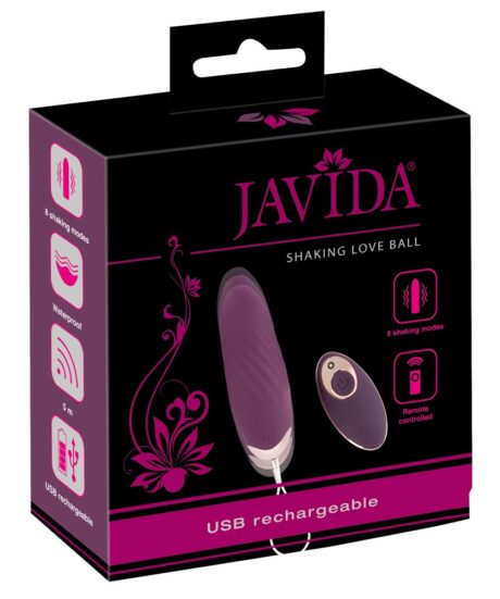 Javida RC Shaking Love Ball Bilă Vibratoare cu Telecomandă, 8 Viteze