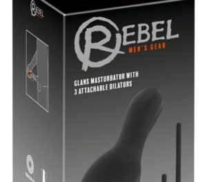 Masturbator Rebel pentru Gland cu Vibrații și 3 Dilatatoare