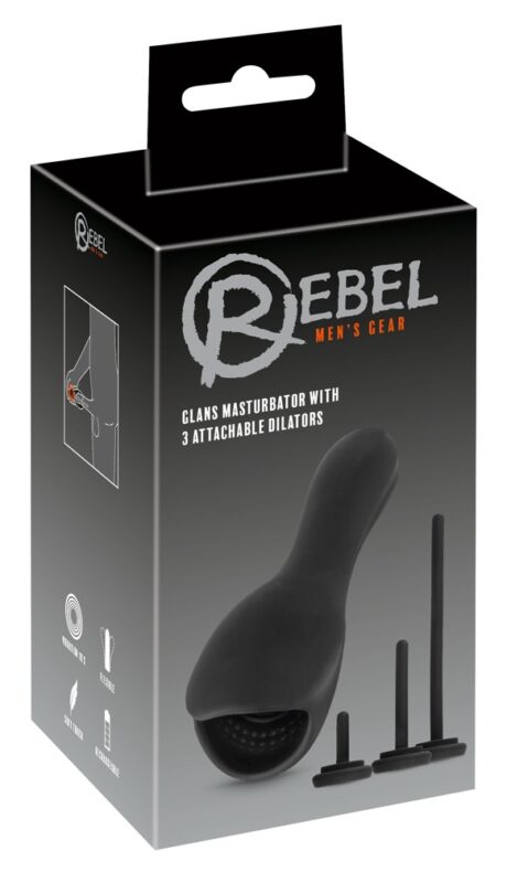 Masturbator Rebel pentru Gland cu Vibrații și 3 Dilatatoare